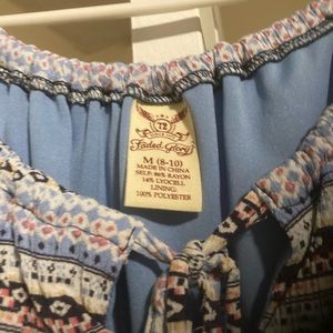 Beautiful light blue and pink dress!